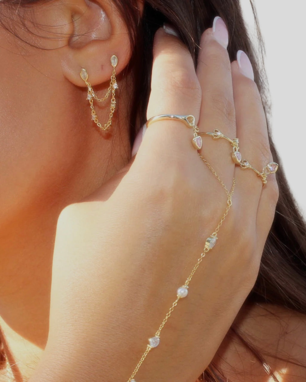 Sparkle Chain Earring