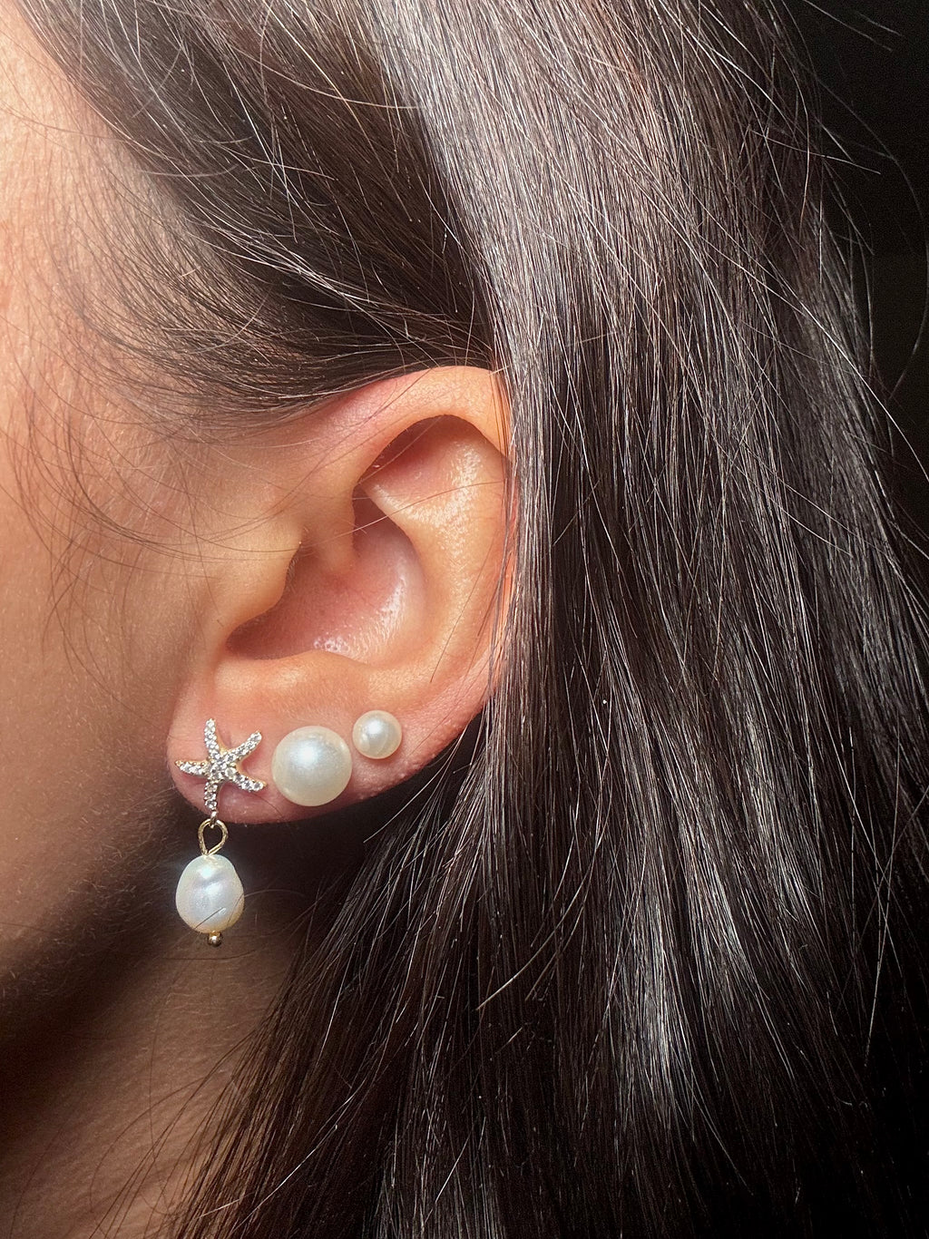 Starfish Drop Earrings