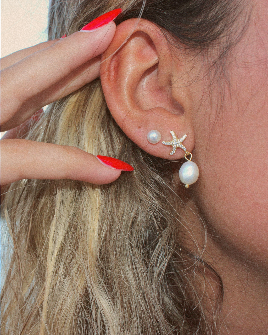 Starfish Drop Earrings