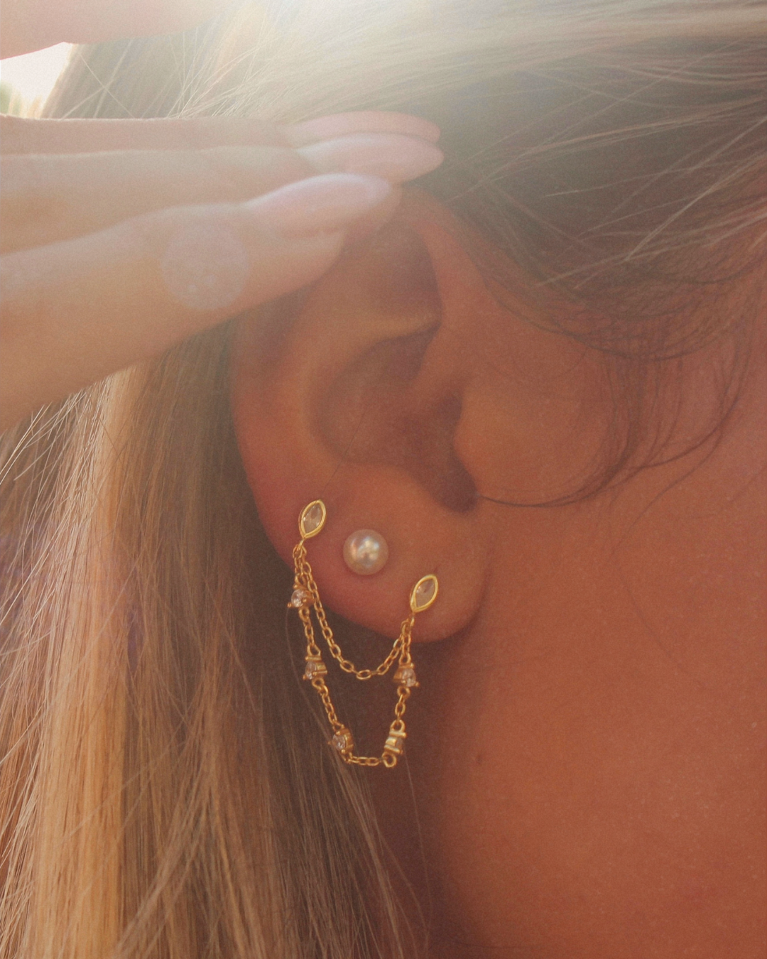 Sparkle Chain Earring