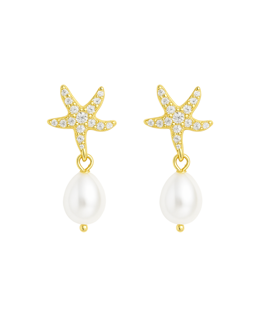 Starfish Drop Earrings